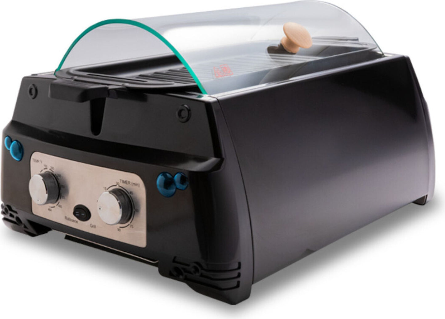 Livington Rotisserie Chef Noir - Rôtissoire et barbecue de table 2-en-1