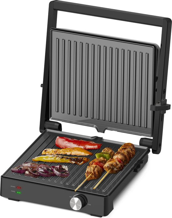 Tomado TGC4002B - Grand gril de contact - Gril de table - Surface de gril : 28 x 23 cm - Température réglable - Dispositif de grillage - Sans PFAS - 2000 W