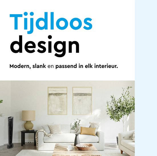 BRASQ Ventilateur de tour F500 - 80 cm de haut - noir - silencieux - avec télécommande - minuterie et mode veille - ventilateur de sol - 50W - pour chambre à coucher et bureau