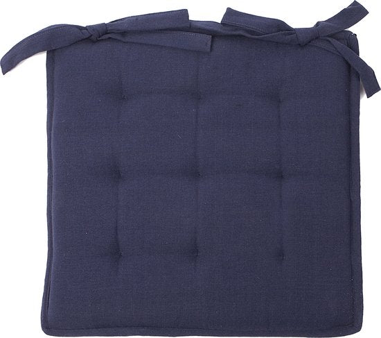 Collection In The Mood Coussin Bistro Tivoli - L40 x B40 cm - Bleu foncé