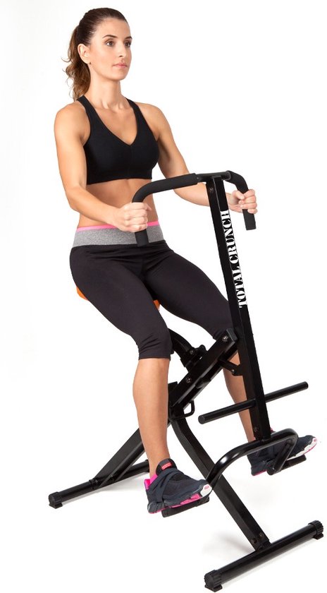 Vélo d'appartement TOTAL Crunch - appareil de fitness - biceps, grand dorsal, abdominaux, épaules, dos et deltoïdes - entraînement cardio léger - Édition vente par correspondance