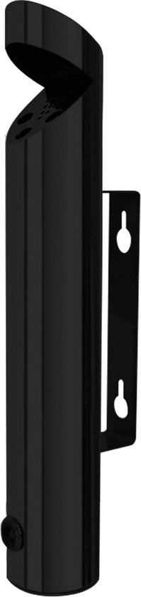 BRASQ Cendrier mural noir - Capacité de 1,7 litre - Cendrier d'extérieur