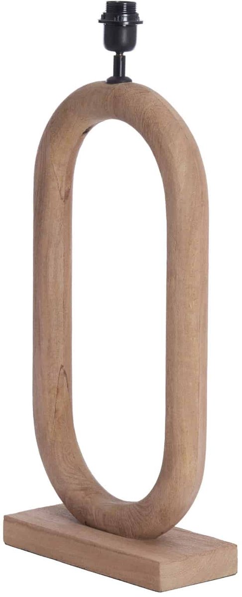 Light & Living lampe de table Paceco marron - 30x12x59 cm - pied de lampe en bois - salon | chambre à coucher