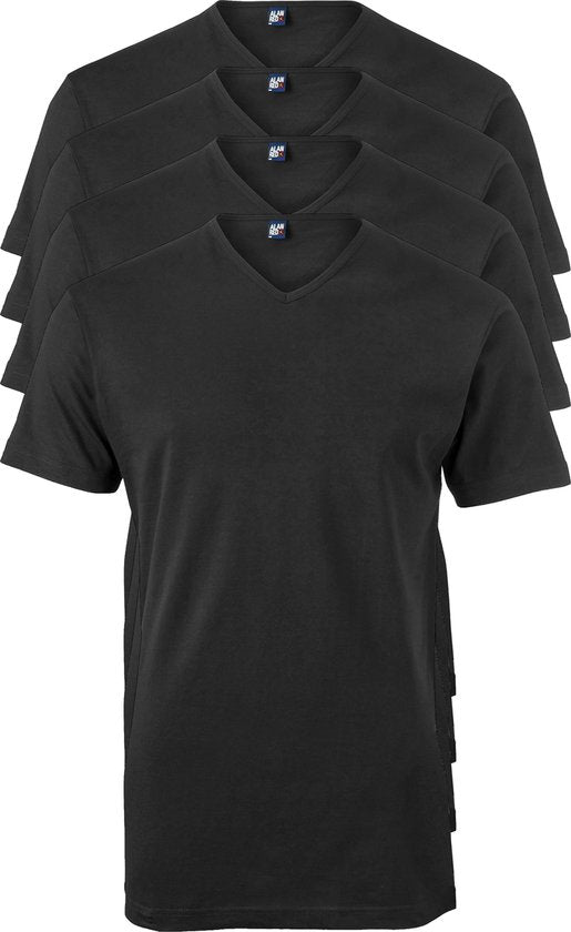ALAN RED T-shirts Vermont (4-pack) - col V - noir - XL