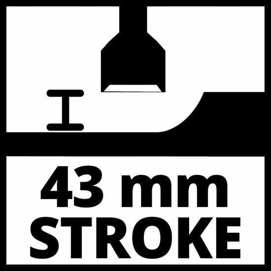 Burin pneumatique Einhell TC-PC 45 - 1,2 J - Avec jeu de 4 burins (120 mm)