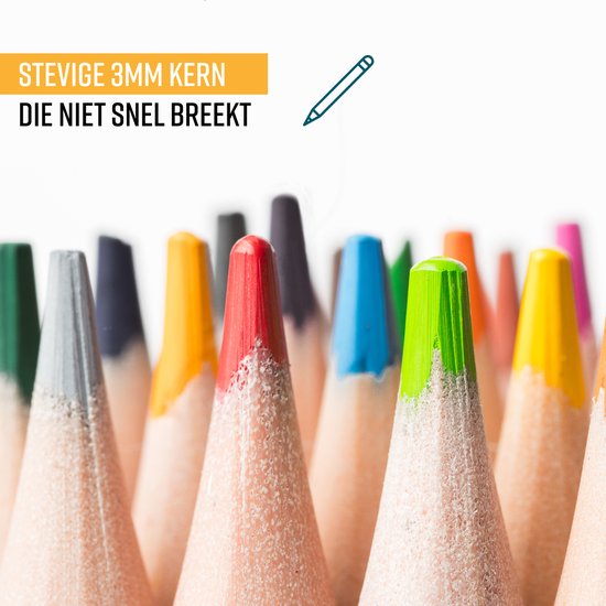 NAPI 72 Crayons de couleur avec cours vidéo - Set professionnel - Crayons à base d'huile - Set de dessin pour adultes et enfants