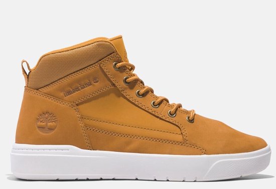 Timberland - Baskets mi-hautes avec laçage - Taille 41.5 & avec semelle confortable - semelle en caoutchouc durable & style décontracté - Pour hommes - Wheat Nubuck
