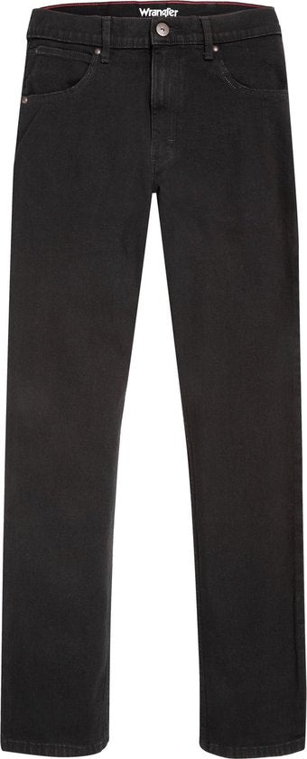 Jeans Wrangler STRAIGHT BLACK RINSE pour homme, taille 33 x 30