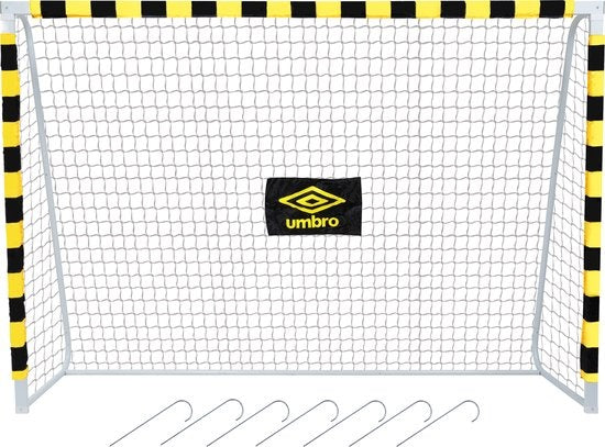 But de football Umbro - 300 x 200 x 90cm - But de football grand format - métal - noir/jaune