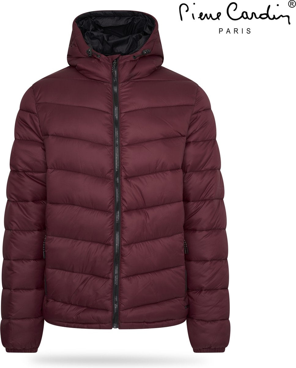 Veste mi-saison/d'hiver Pierre Cardin pour homme - rouge bordeaux - taille M