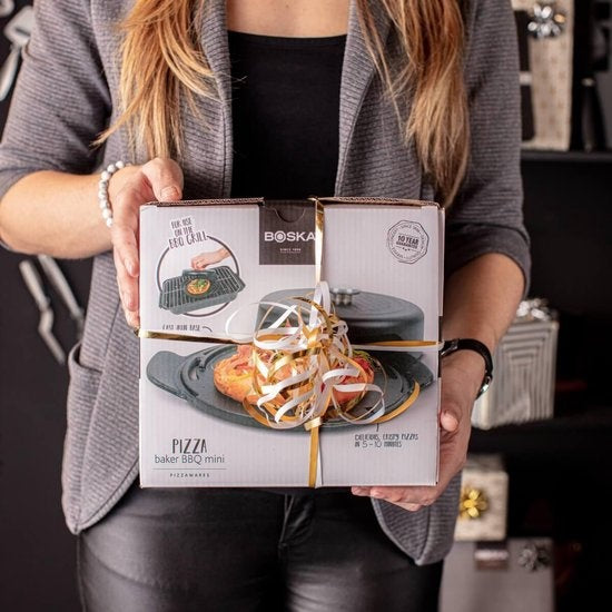 Boska Pizza Baker BBQ Mini - Noir - 23 x 19 x 6cm - Rond - Fonte