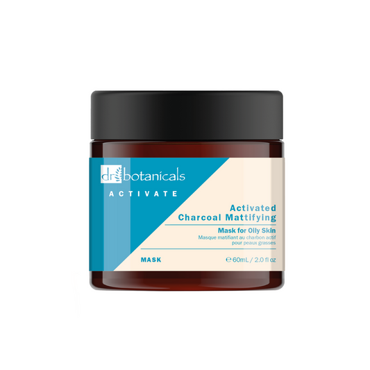 Masque matifiant au charbon actif Dr Botanicals Peau grasse - 60 ml