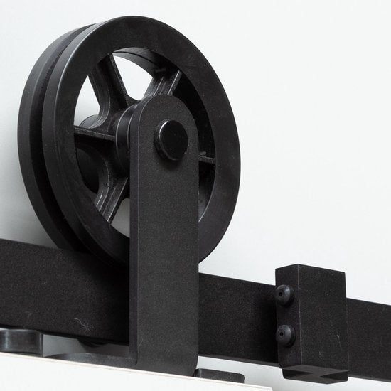 Système de porte coulissante Intersteel Wheel Top noir mat