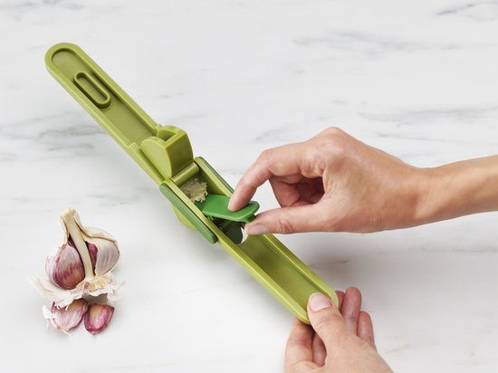 Presse-ail Joseph Joseph CleanForce – avec outil de nettoyage – Lavable au lave-vaisselle – Vert
