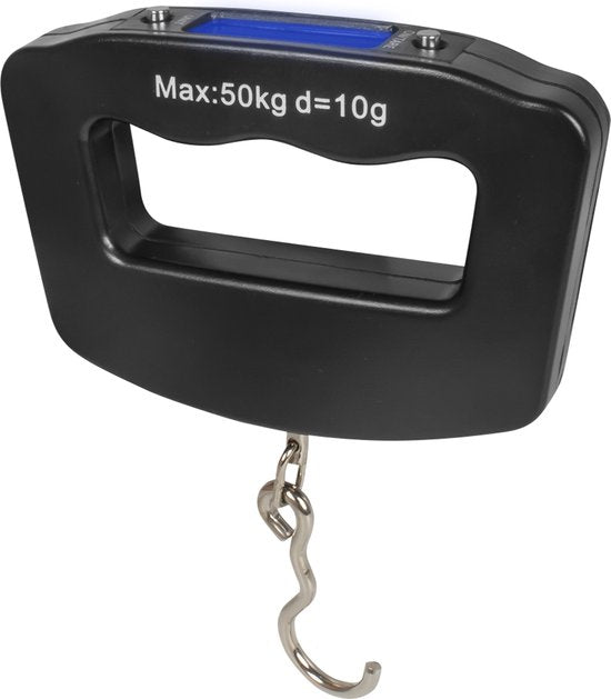 Nuvance - Pèse-bagages numérique - Pèse-bagages jusqu'à 50 KG - Piles incluses - Pèse-bagages - Pèse-bagages à affichage numérique - Pèse-bagages suspendu