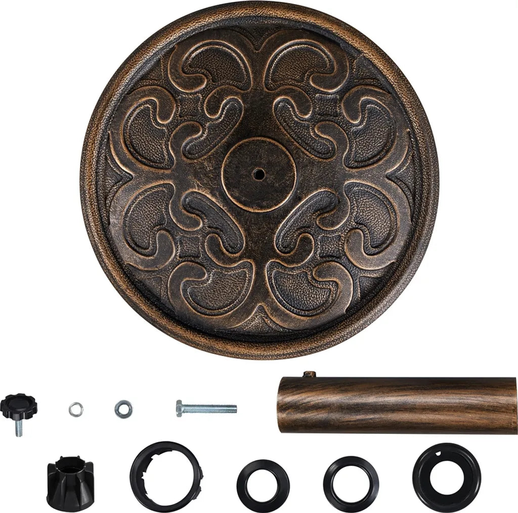 Pied de parasol Yaheetech 10 kg, rond, bronze