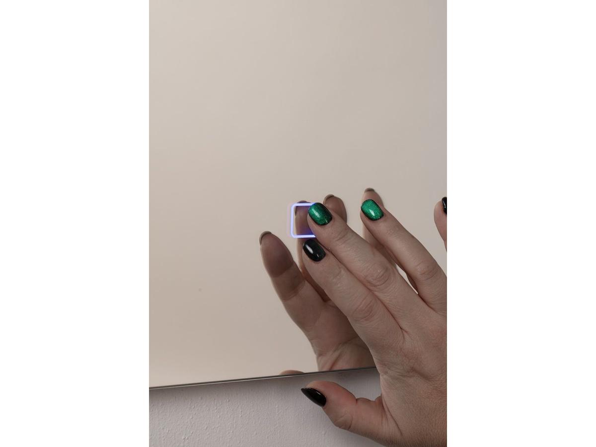 Ensemble de meubles de salle de bains Kame Gama - Chêne brun - Miroir inclus - 80 cm