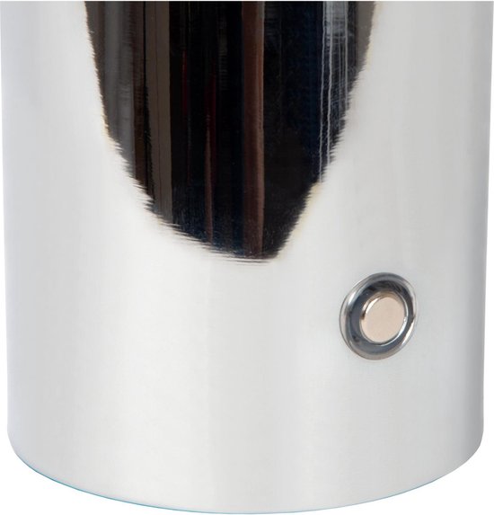 Lucide VIVO - Lampe de table rechargeable - Batterie - Ø 8 cm - LED à intensité variable - E27 - 1x1 W 2700 K - Chrome