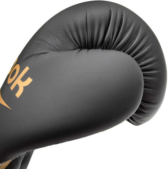 Gants de boxe Reebok noir/or 16 oz