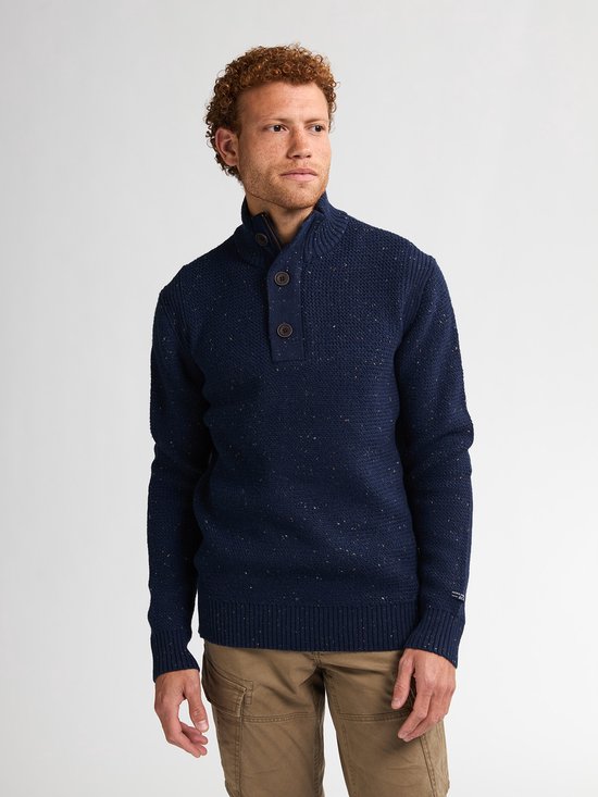 Petrol Industries - Pull mélangé pour homme Buffalo - Bleu - Taille S