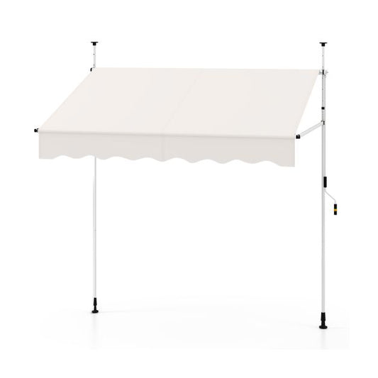 Auvent Coast Klemmmarkies 200 cm - Sans perçage - Hauteur 210-300 cm - Résistant aux UV - Blanc