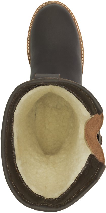 Travelin' Finnmark - Bottes imperméables pour homme - Doublées de laine - Marron foncé - taille 48