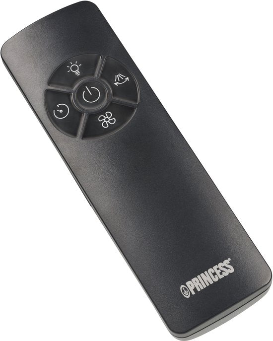 Ventilateur colonne sans pales Princess - 60 W – Ventilateur sans pales puissant et silencieux avec télécommande, minuterie et écran LED – Oscillation à 75° – 3 vitesses – 351582