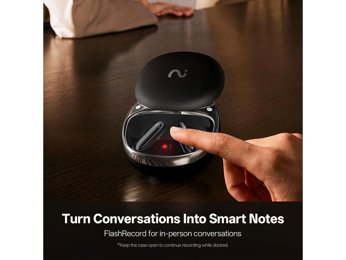 Viaim RecDot AI VoiceRec In-Ears - Reconditionnés - Transcription et traduction par IA - Noir