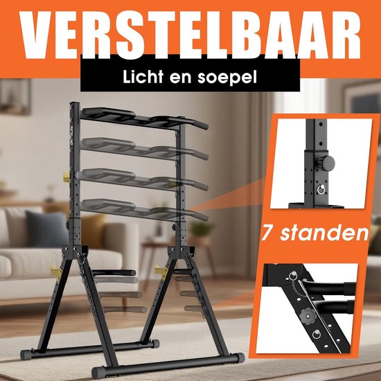 DH FitLife Foldable Power Tower Dip Station | Barre de traction autoportante jusqu'à 150 kg avec barres de traction et supports d'haltères | Power station Power tower | Station de fitness