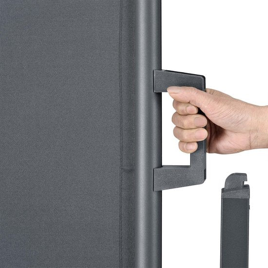 Windbreak rétractable Dubaï - 300 x 200 cm - Gris foncé