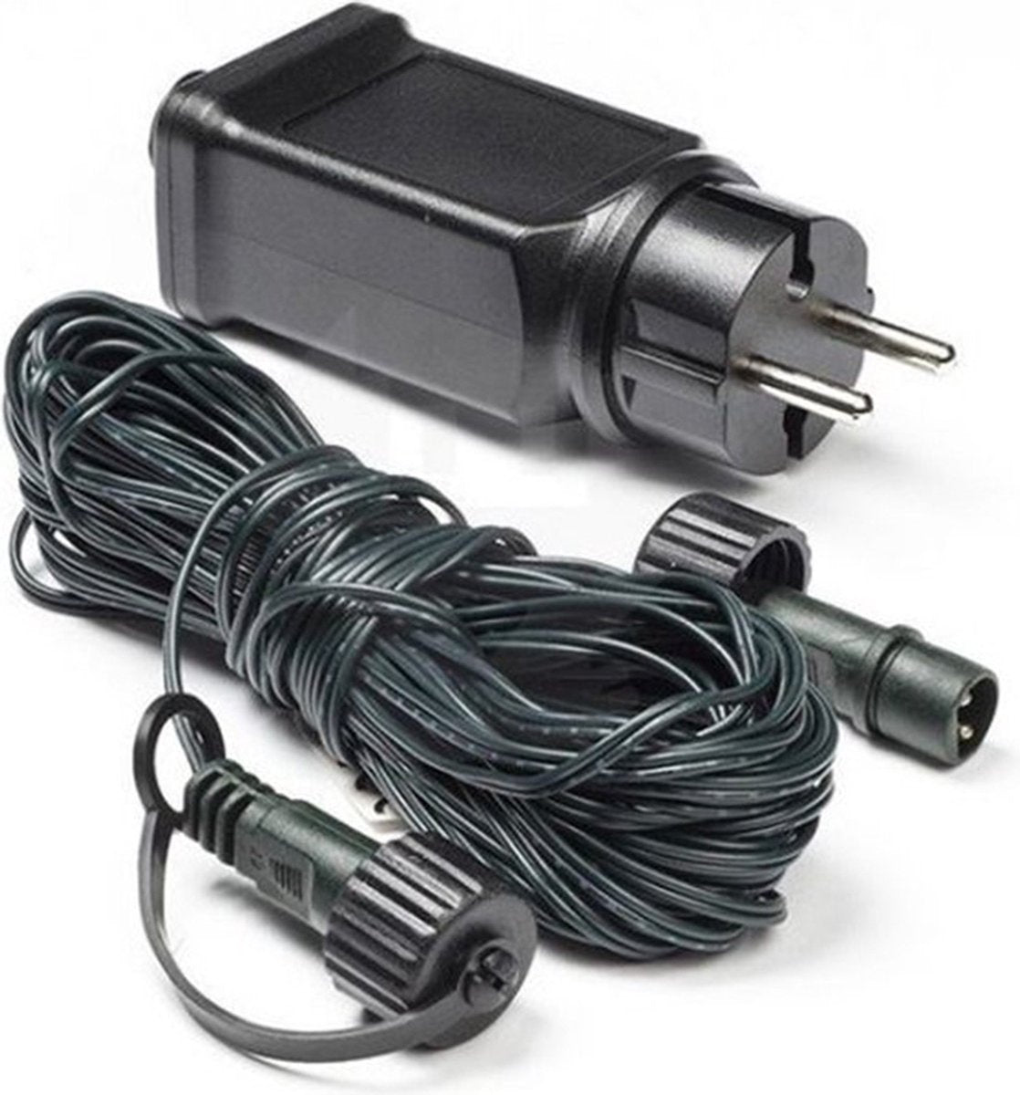 Adaptateur de démarrage pour guirlandes lumineuses Nampook, 10 mètres, Convient pour jusqu'à 1600 LEDs, Noir