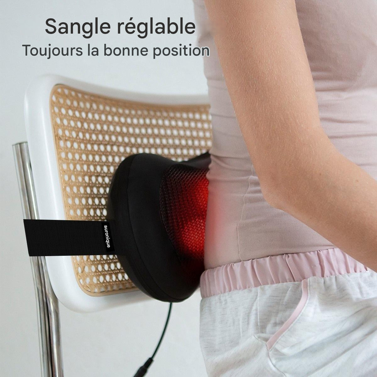 Coussin massage shiatsu Auronic, Chauffant et Électrique, Dos/nuque