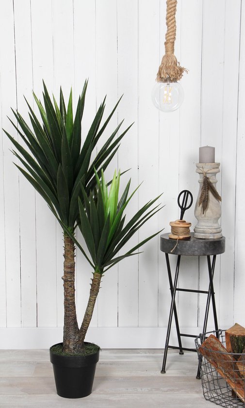 Mica Decorations Plante Artificielle Yucca - H120 x Ø60 cm - Vert