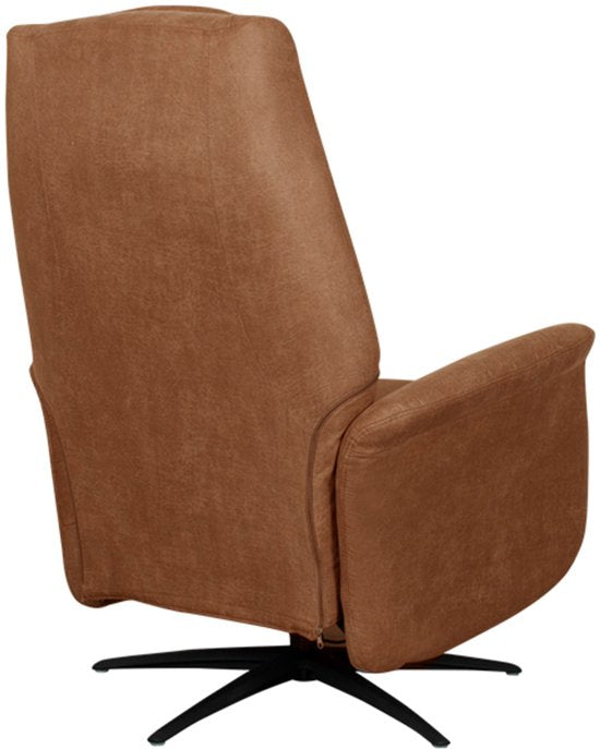 Fauteuil LABEL51 Stockholm - Marron - Tissu - 1 moteur - - - Avec accoudoirs