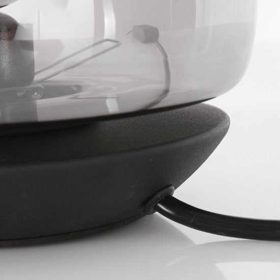 Lampe de table Steinhauer Ancilla - noire - métal - 17 cm - douille G9 - 3104ZW