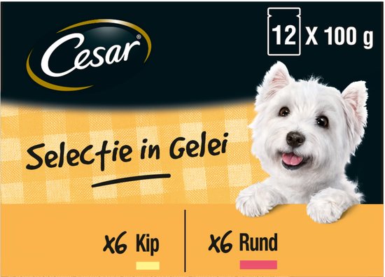 Cesar Meal Pouches Multipack Adult In Jelly - Croquettes pour chien - 4 x 12 pièces