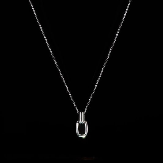 Laura Ferini Dames Ketting Dolci Sogni Zilver - Zilverkleurige Ketting Met Hanger - 18K Witgoud Verguld - Halsketting - Collier - Sieraad - Accessoires - Dames Ketting Met Hangertje