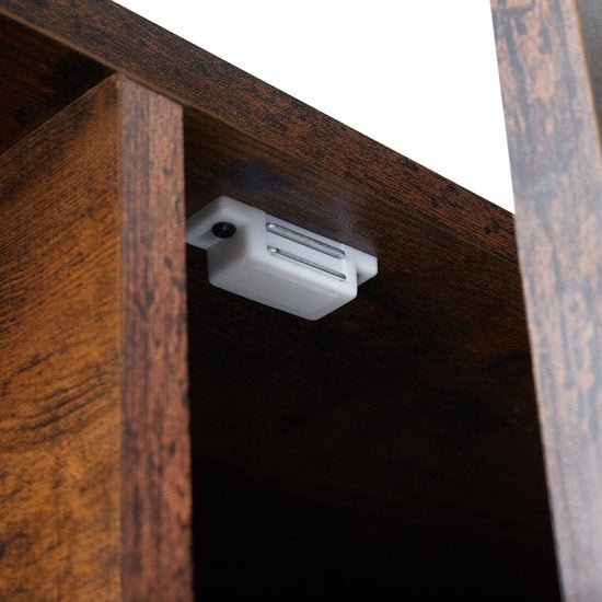 tectake - Meuble TV Meuble TV Durban - industriel foncé - 110x40x45,5cm - 404640