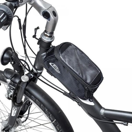 Tectake - Frame bag sacoche vélo pour p.ex. smartphone etc. noir S 401613