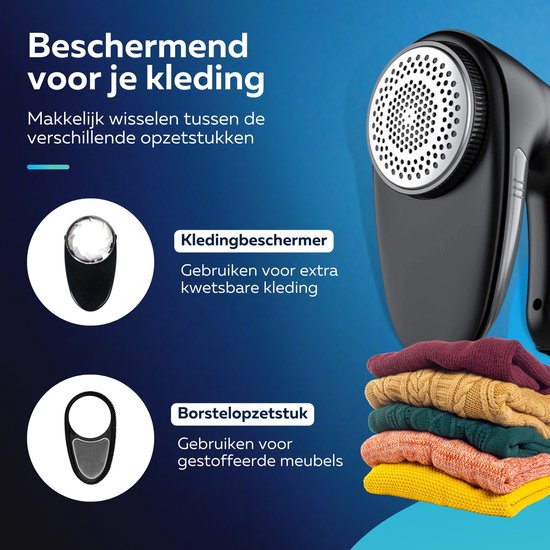 Beepro® Electric Lint Remover - Defoliator - Lint Clippers - Sans fil et rechargeable - Noir