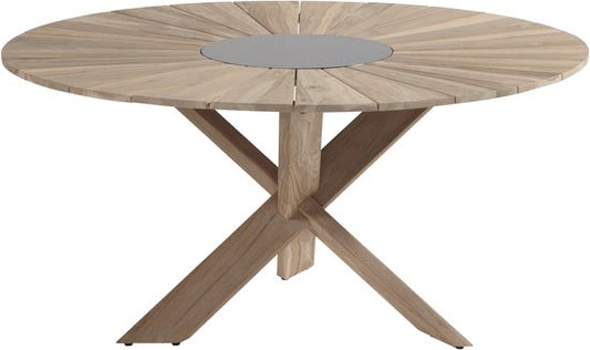 Table de jardin ronde Hartman Provence 150 cm - Teck naturel