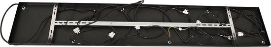 Suspension Vortex 3066ZW noire, 5 lumières, couleur de la lumière réglable, hauteur réglable, plastique/métal, Steinhauer