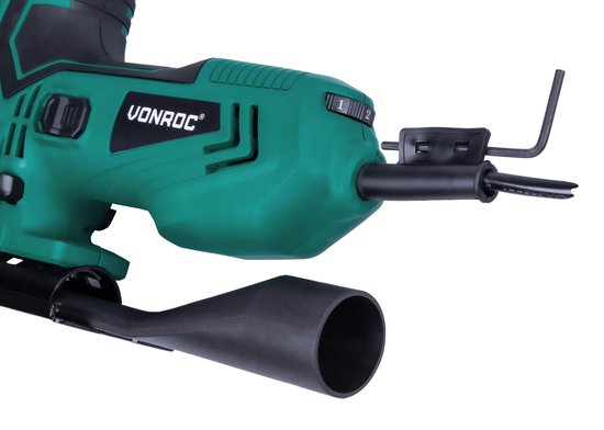 Scie sauteuse VONROC - 550W - Poignée ergonomique en T - Aspiration des poussières - 4 positions du balancier