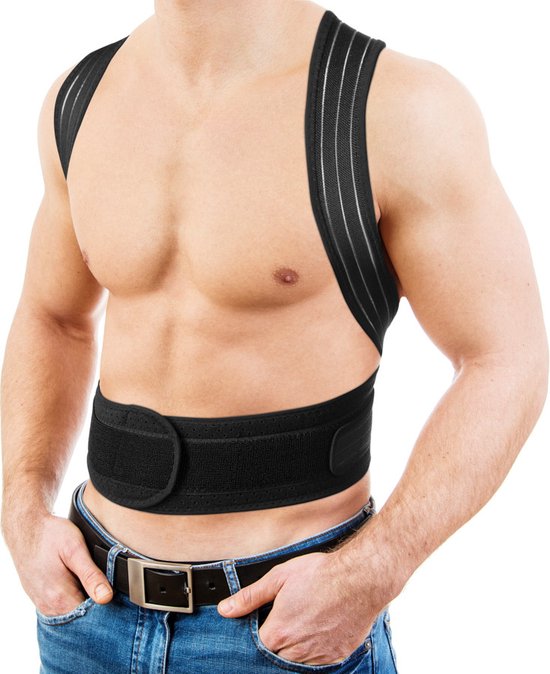 Mycare+ Backband - Taille XL - Correcteur de posture - Contre le mal de dos - Lavable - Hommes et Femmes