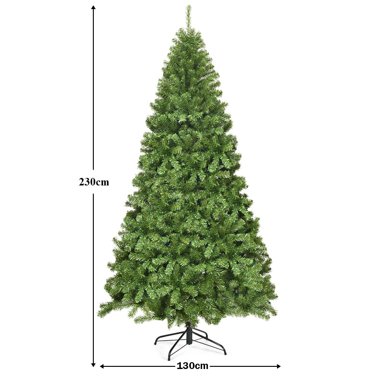 Coast Artificial Christmas Tree With Metal Base - Green - 230 cm
