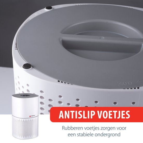 alpina Air Purifier with Ioniser - Purificateur d'air avec HEPA H11 - CADR : 240 m³/h - Pièces jusqu'à 28 m².