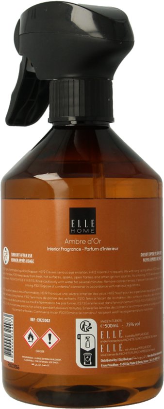 Elle Home - Ambre d'Or - Spray d'ambiance 500 ml