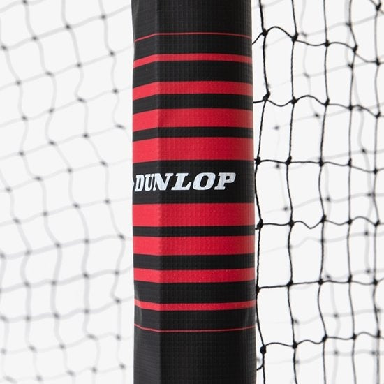 Cage de Football pour Enfants Dunlop - pour Jardin- montage facile - Filet de Football - noir/rouge 240 x 160 x 85 CM - métal