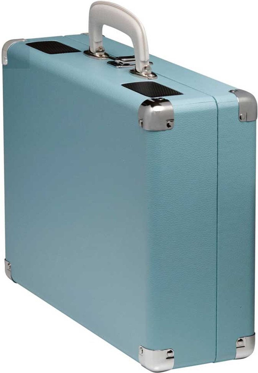 Denver Record Player - Haut-parleurs intégrés - Logiciel PC inclus - Auto-stop - Rétro - VPL120 - Bleu