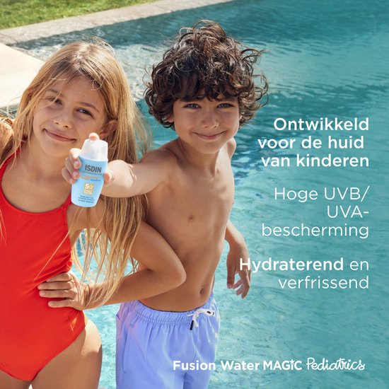 ISDIN - Pediatrics Fusion Water SPF50 - 50 ml - Crème solaire pour enfants